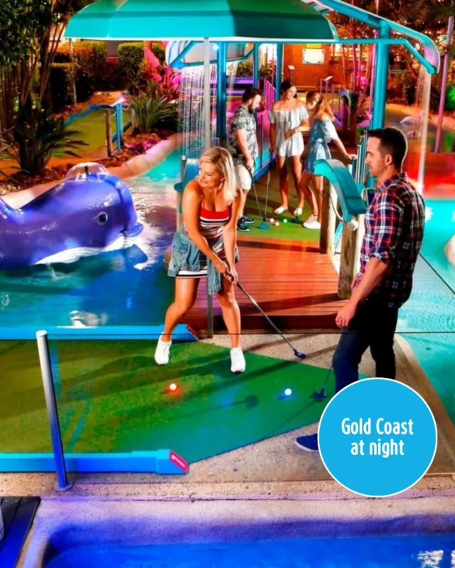 🔎DISCOVER: Gold Coast at night

The Gold Coast is the ultimate destination to keep the good times rolling late into the evening. For those that don’t want to call it a night immediately after dinner, the GC has an epic lineup of entertainment experiences that come alive after dark. Whether it’s a family game of glow-in-the-dark mini golf, date night sipping cocktails sky-high or a cheeky cabaret show with your girlfriends, there’s something for everyone. 
Discover the Gold Coast at night: https://experiencegoldcoast.com/blog/the-best-things-to-do-at-night-on-the-gold-coast

#experiencegoldcoast #brisbaneairtrain